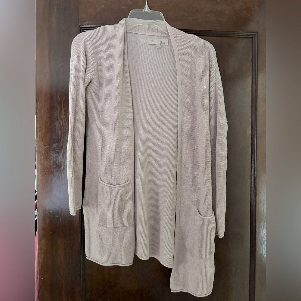 Pale pink cardigan